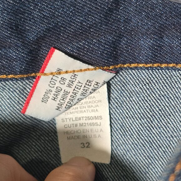 Y2K Interstate Denim Shorts Mens 32 Dark Wash Deadstock USA - Picture 6 of 11